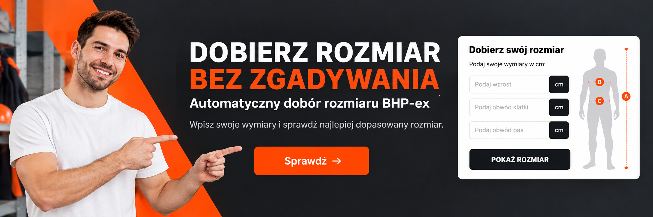 Baner najlepiej dopisanych rozmiarów 
